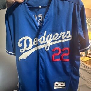 Majestic Blue Baseball Jersey